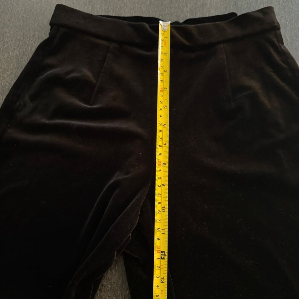 Chico's Design Women's Black Velvet Pants, Size 6 - Picture 5 of 8